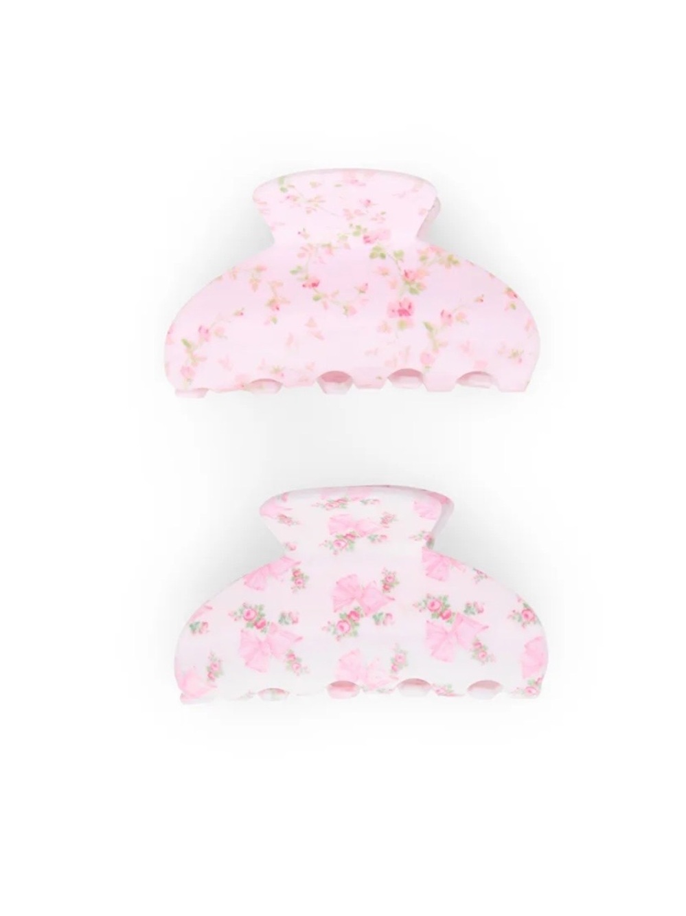 LoveShackFancy x Goody Pink Floral Claw Clips - Set of 2 NWOT